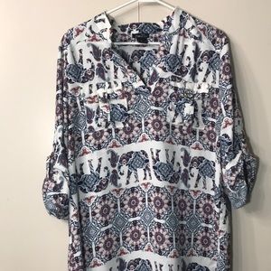 Half sleeve elephant shirt